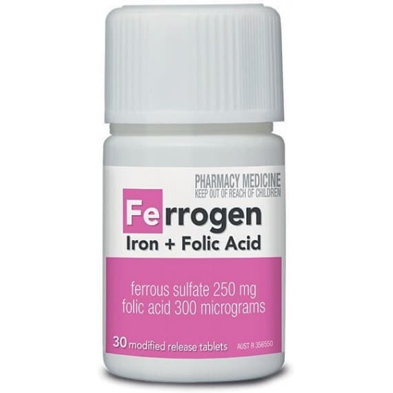 Buy Ferrogen Iron Plus Folic Acid 30 MR Tablets Online