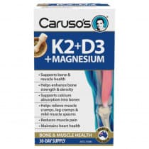 Caruso’s K2 + D3 + Magnesium 60 Tablets