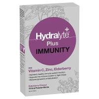 Hydralyte Plus Immunity with Vitamin C Zinc Elderberry 10 Pack