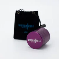 Waterfall Grinder Cnc Dark Purple 4 Part 43mm Removable Screen