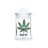 Bad Ass Stash Jar Sticky Rick Clear Glass Jar 150ml