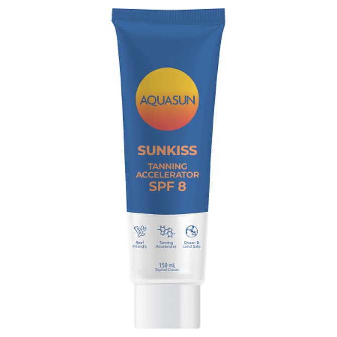 Buy Aquasun Sunkiss Tanning Accelerator with SPF 8 150ml Online