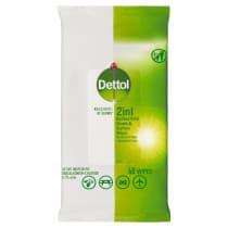Dettol Antibacterial 2in1 Hand & Surface Wipes 60 Pack
