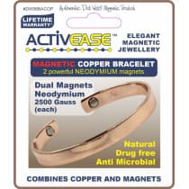 Dick Wicks Activease Magnetic Copper Wrist Health Bangle - Large