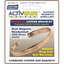 Dick Wicks Activease Magnetic Copper Wrist Health Bangle - Medium