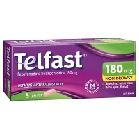 Telfast 180mg 5 Tablets