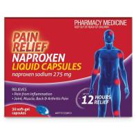 Pain Relief Naproxen Liquid Capsules 30 Pack