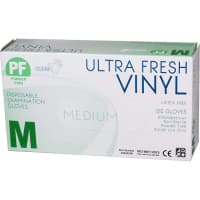 Soodox PF Ultra Fresh Clear Vinyl Gloves Medium Box 100 Pieces