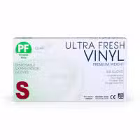 Soodox PF Ultra Fresh Clear Vinyl Gloves Small Box 100 Pieces