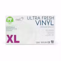 Soodox PF Ultra Fresh Clear Vinyl Gloves Extra Large Box 100 Pieces