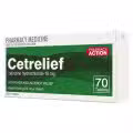 Pharmacy Action Cetrelief 10mg 70 Tablets