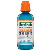 TheraBreath Fresh Breath Oral Rinse Invigorating Icy Mint 473ml