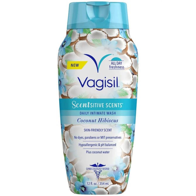 Buy Vagisil Feminine Wash Scentsitive Scents Coconut Hibiscus 240ml Online