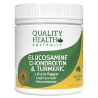 Quality Health Australia Glucosamine Chondroitin and Turmeric Plus Black Pepper 100 Tablets