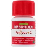 Vitaceuticals Ferrous Plus C Iron Supplement 30 Capsules