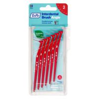 Tepe Interdental Brush Angle 0.5mm Red Size 2 6 Pack