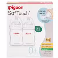 Pigeon Softouch Bottle PP Newborn 160ml Twin Pack 