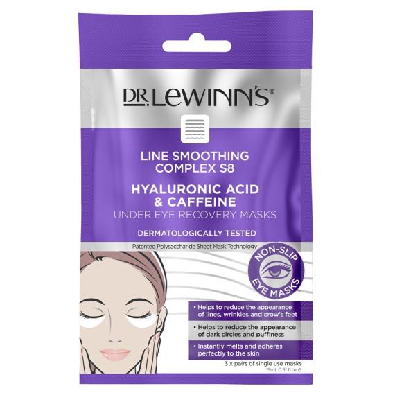 Buy Dr. Lewinns Line Smoothing Complex S8 Hyaluronic Acid and Caffeine Under Eye Recovery Masks Online Chemist Australia