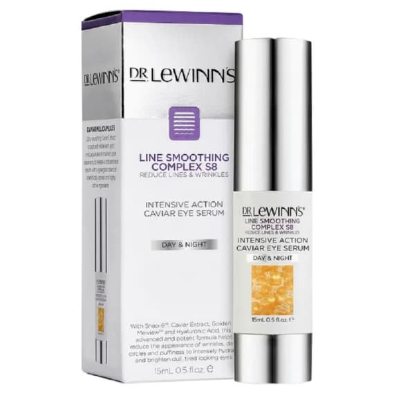 Dr. Lewinn's Line Soothing Complex S8 Reduce Lines & Wrinkles Intensive Action Caviar Eye Serum Day & Night 15ml