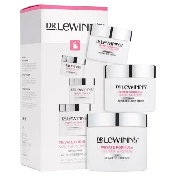 Dr. Lewinns Private Formula 3 Cream Essentials For Day Night and Eye