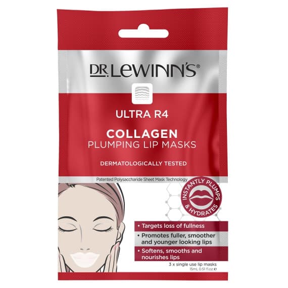 Dr. Lewinn's Ultra R4 Collagen Plumping Lip Masks 3 Pack