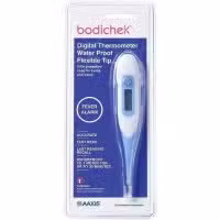 Bodichek Digital Thermometer Waterproof Flexible Tip Fever Alarm