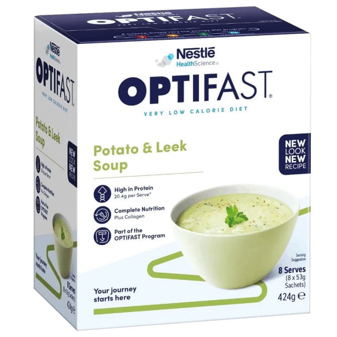Shop Optifast VLCD Potato and Leek Soup x 53g Sachets Online