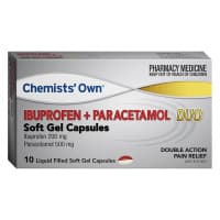 Chemists Own Ibuprofen Plus Paracetamol Soft Gel 10 Capsules