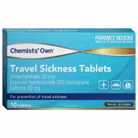 Chemists Own Travel Sickness 10 Tablets