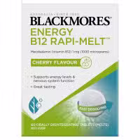 Blackmores Energy B12 Rapi Melt 60 Melts