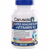 Carusos Super Magnesium plus Vitamin K2 60 Tablets