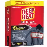 Deep Heat BackPain XL HeatPatch 4 Packs