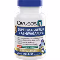 Carusos Super Magnesium plus Ashwagandha 42 Tablets