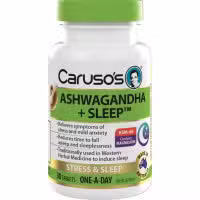 Carusos Ashwagandha plus Sleep 30 Tablets