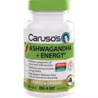 Carusos Ashwagandha plus Energy 42 Tablets
