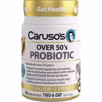 Carusos Over 50s Probiotic Capsules 60