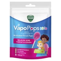 Vicks VapoPops Kids 8 Medicated Throat Pops