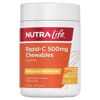 Nutra Life Rapid C 500mg 120 Chewable Tablets