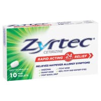 Zyrtec 10mg 10 Tablets