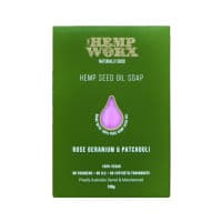 Hemp Worx Rose Geranium/Patchouli Soap 120g