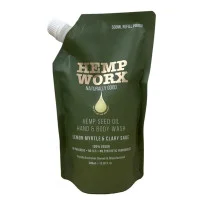 Hemp Worx Lemon Myrtle and Clary Sage Body Wash Refill 500ml