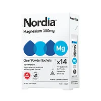 Nordia Magnesium 300mg Clean Unflavoured Powder 14 Pack