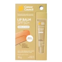 Cancer Council Lip Balm SPF50 Plus Vanilla Glaze 15g