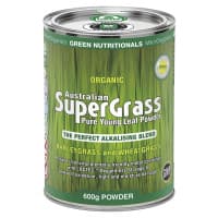 Green Nutritionals Australian 100 Percent Organic Supergrass 600g Powder eCan