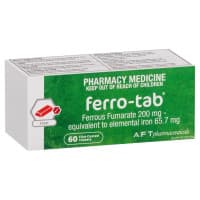 Ferro Tab 200mg 60 Film Coated Tablets