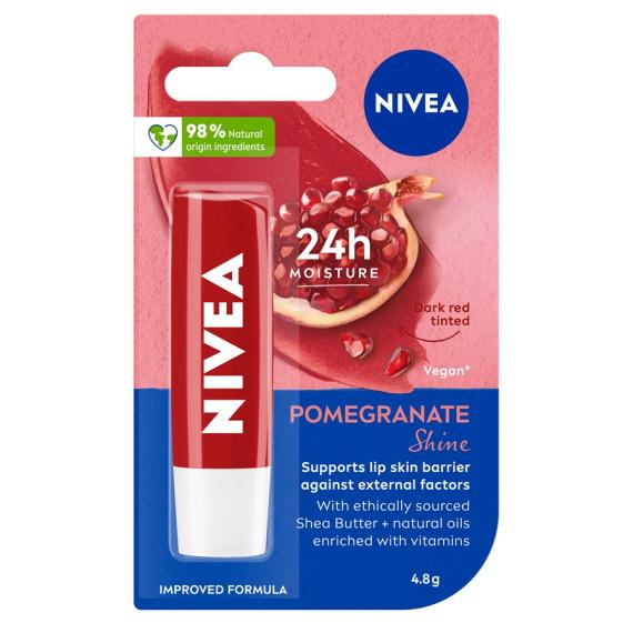 Nivea Pomegranate Shine Lip Balm 4.8g – Hydrating and Nourishing Lip Care Online at Chemist Australia