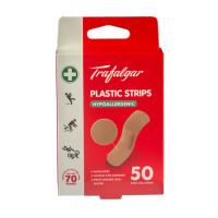 Trafalgar First Aid Plastic Strips Hypoallergenic 50 Strips