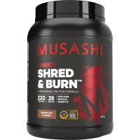 Musashi Shred and Burn Protein Chocolate 900g