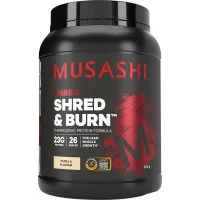 Musashi Shred and Burn Protein Vanilla 900g