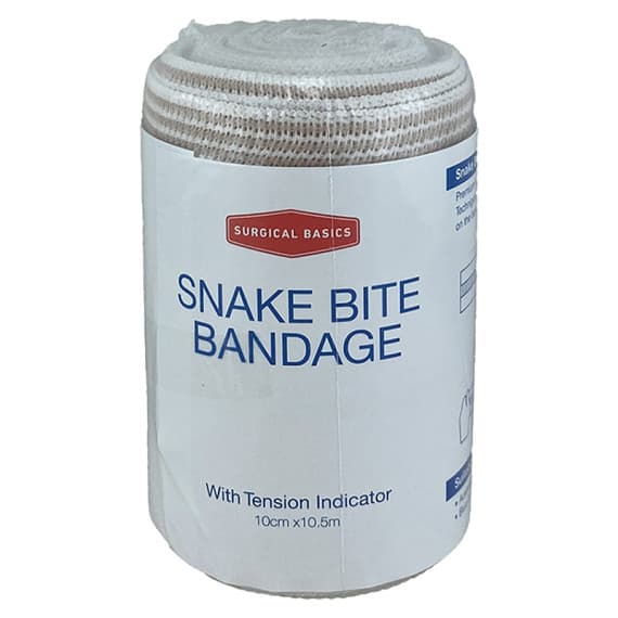 Buy Surgical Basics Snake Bite Bandage 10cm x 10.5cm With Tension Indicator Online Chemist Australia
